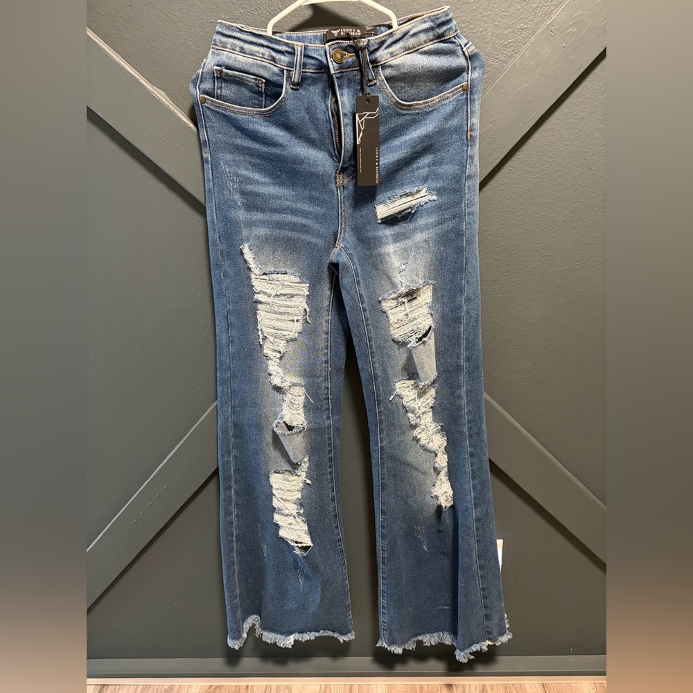 Lucky & Blessed Open Distressed Women’s Jeans Tall Girl Approved